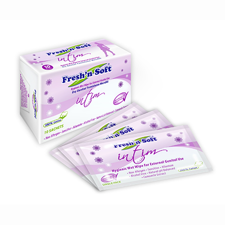 Fresh'n Soft - Intimate Cleansing Wipes - Dış Genital Bölge İçin  |