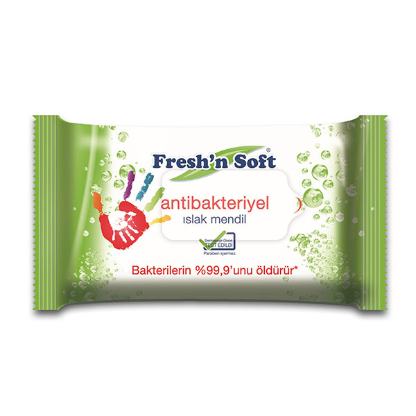 Fresh'n Soft - Antibakteriyel Islak Mendil 60 | Antibakteriyel Islak Mendil 15li