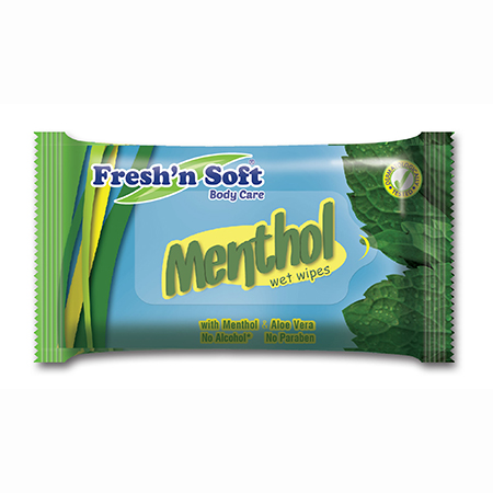Fresh'n Soft - Menthol Wet Wipes 15 