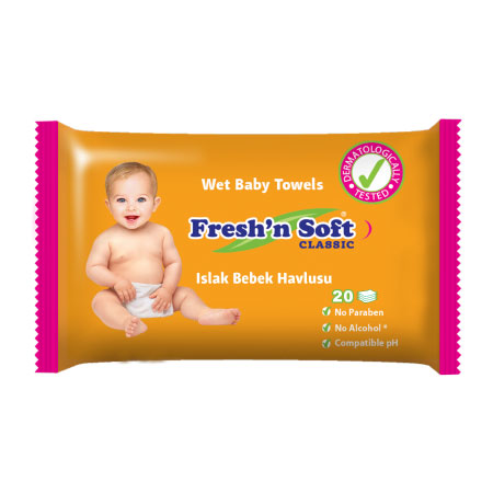 Fresh'n Soft - Klasik Islak Bebek Havlusu 20 