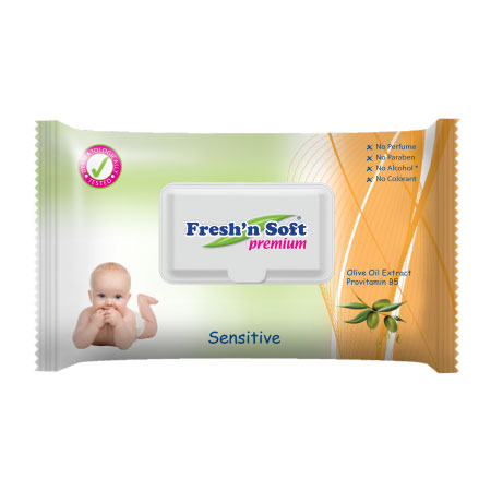 Fresh'n Soft - Wet Towels - Sensitive - Olive Oil Extract 